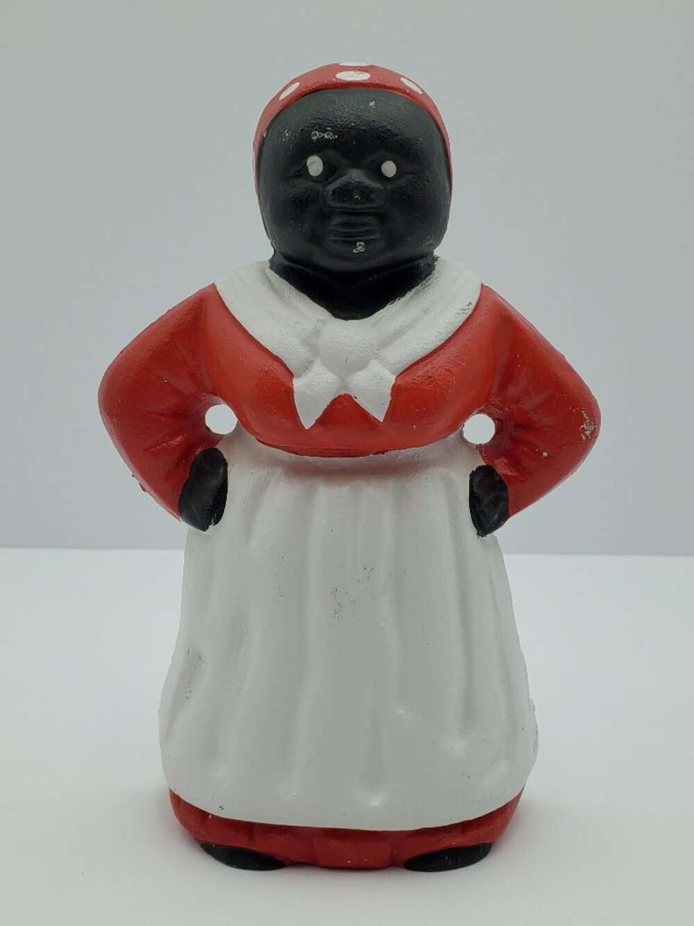 African American Maid Cast Iron Doorstop Americana Cast Iron Bookend